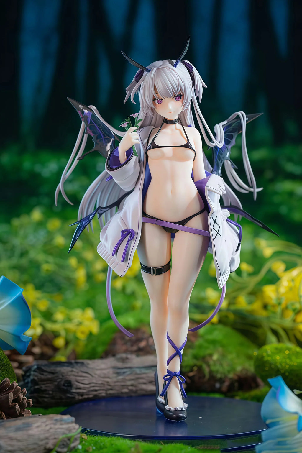 Demon Girl 23cm Standing Position Anime Figure Model Statue Collection Desktop Decoration Ornament Toys Gifts For Fans