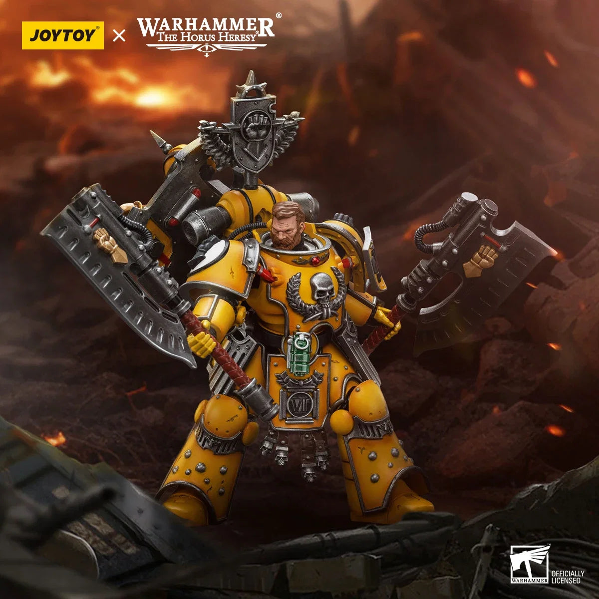 JOYTOY Warhammer 40k 1/18 Action Figures Anime 12.4cm Imperial Fists Fafnir Rann