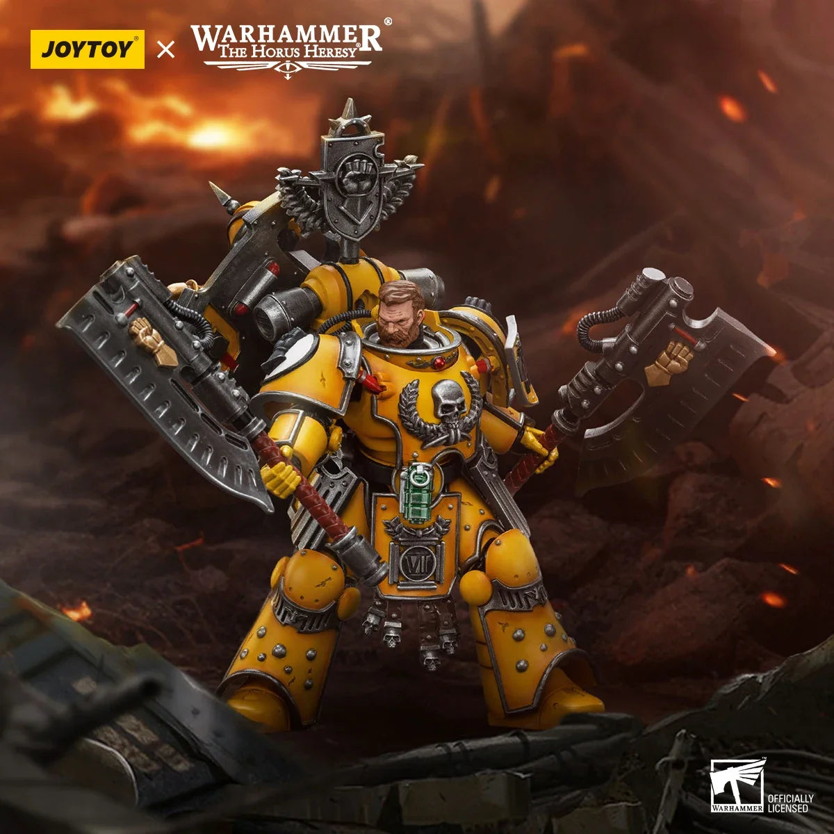 JOYTOY Warhammer 40k 1/18 Action Figures Anime 12.4cm Imperial Fists Fafnir Rann