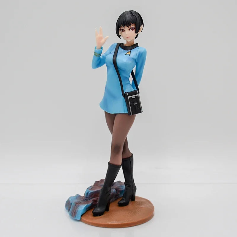20cm Star Trek Bishoujo Vulcan Science Officer Anime Figures Salute Girl Action Figurine Pvc Statue Collection Model Doll Toy