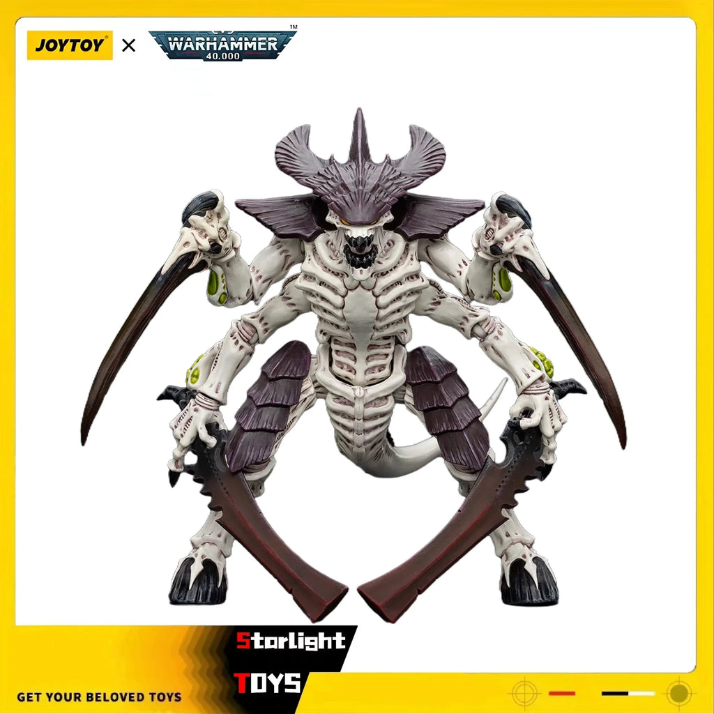 JOYTOY 1/18 Action Figure Warhammer 40K Tyranids Hive Fleet Leviathan Tyranid Warrior with Boneswords 2 Toys Model Gifts