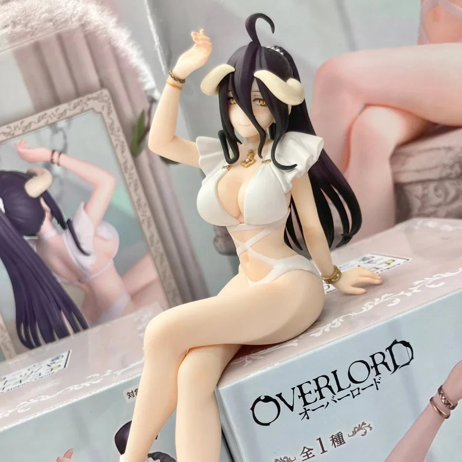 16cm Overlord Albedo Anime Figure Swimsuit Models Collection Ornaments Action Noodle Stopper Model PVC Collectible Toy