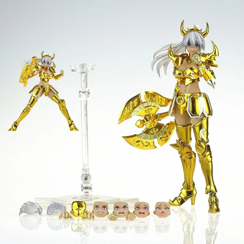 Great Toy Saint Seiya Myth Cloth Action Figure Female Taurus Ex Holy Contract Erica Anime Figure Knights Of Zodiac Gt Model Gift