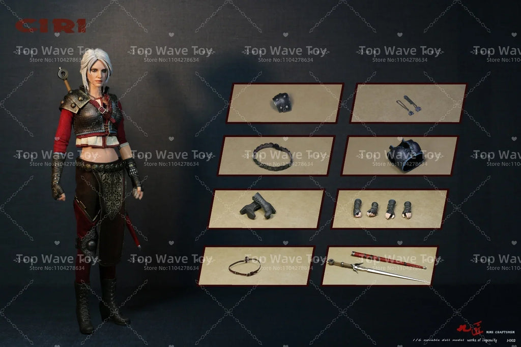 New Stock Nine Craftsmen J-002 1/6 Female Soldier CIRI Armor Version Model Toy Full Set 12'' Action Figures Toys