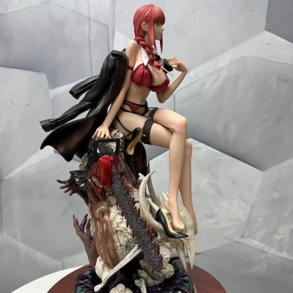 47cm Chainsaw Man Figure Makima Anime Figures JK Models Statue Boys Collection Desk Ornament Doll Toys ﻿Kids Birthday Gifts