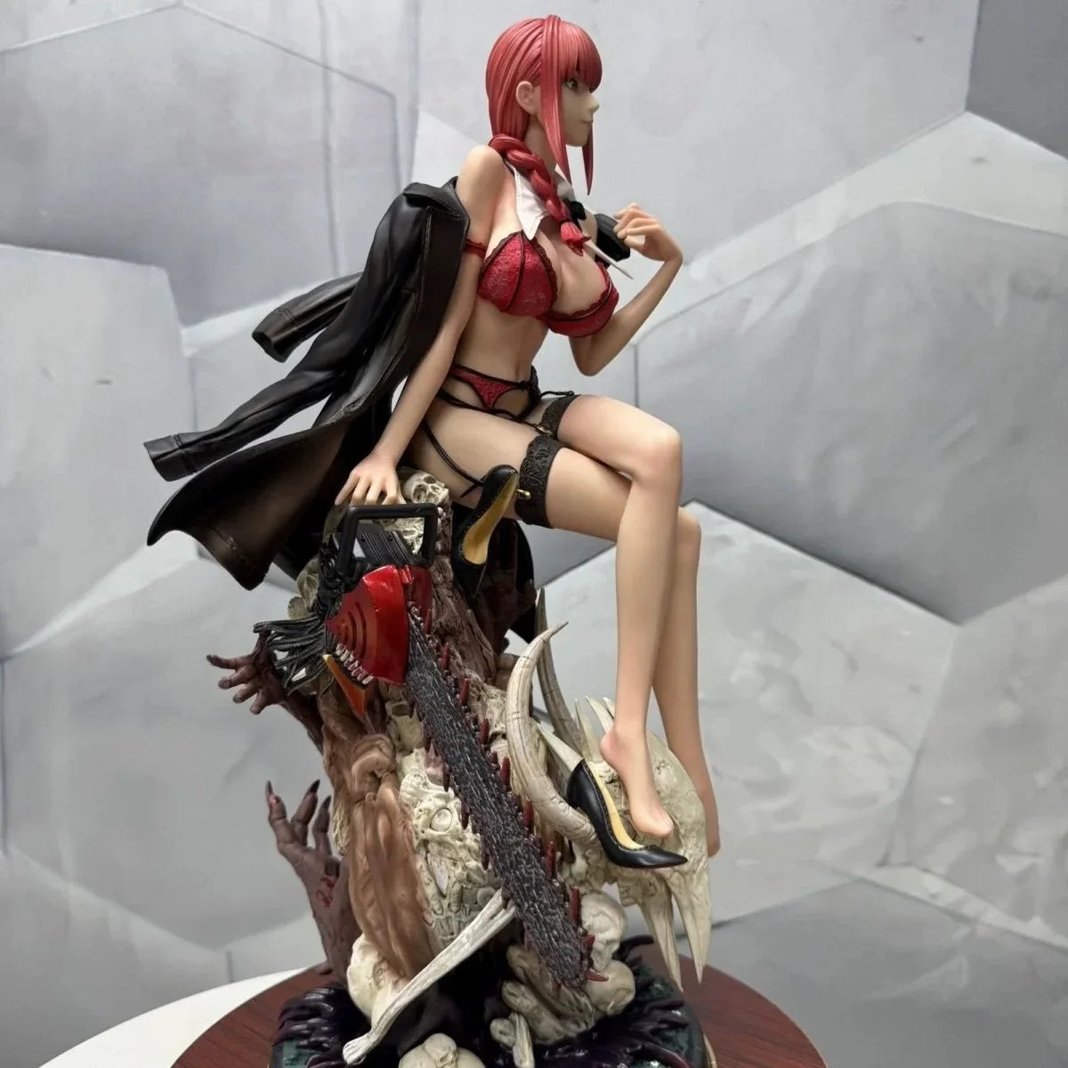 47cm Chainsaw Man Figure Makima Anime Figures JK Models Statue Boys Collection Desk Ornament Doll Toys ﻿Kids Birthday Gifts