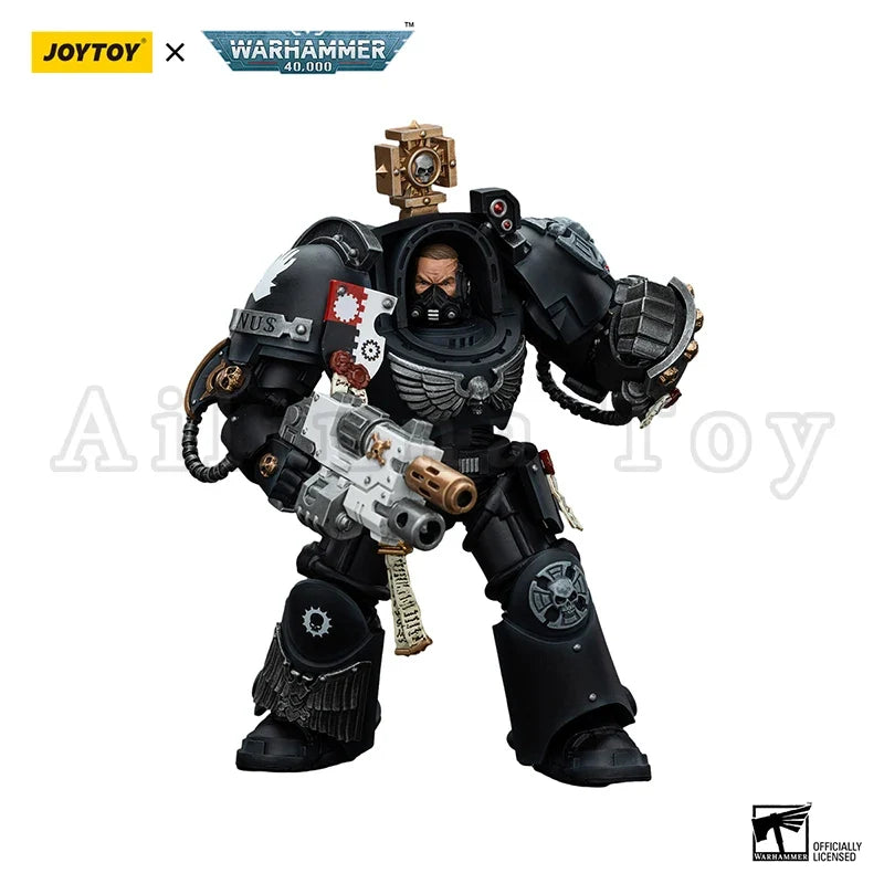 JOYTOY 1/18 Action Figure 40K Iron Hands Captain in Terminator Armour Anime Collection Military Model Toy