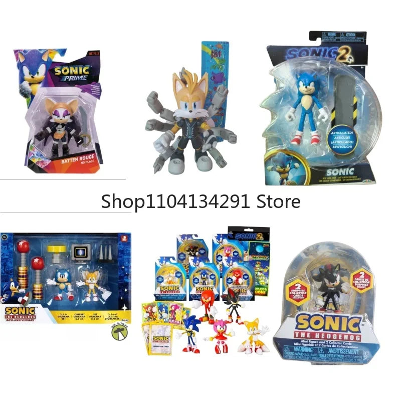 Original JAKKS Sonic The Hedgehog 5-Zoll bewegliche Actionfigur zum Sammeln – seltenes Geburtstagsgeschenk für Kinder