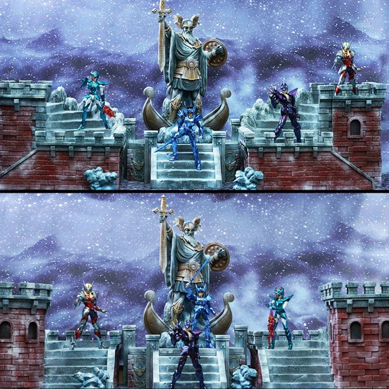 Jacksdo Saint Seiya Saintmyth Cloth Ex Odin/Oden Asgard/God Warrior Inch Decoration Diorama Scene Statue Resin In Sto