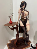 Bearpanda Chinese Style Cheongsam Series 1/6 Scale Handmade Silk Plush Action Figure With Shawl Collectible Toy