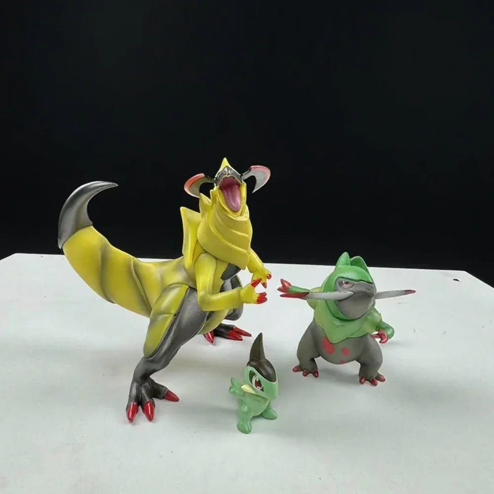 2-11cm Pokemon Anime Figure Axew Fraxure Haxorus Action Figures Pvc Statue Desktop Ornament Collection Model Toys Gifts
