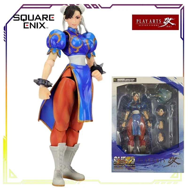 SQUAREENIX Original PLAY ARTS Modified Street Fighter Series Haogui\Chun-Li\Stein\Cammy\Long Action Figure Model Toys Model