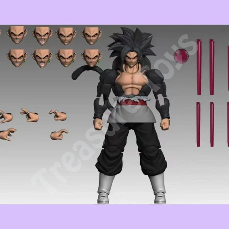 Black Hole Toys TK Custom Dragon Ball Z SHF Super Saiyan 5 SSJ 4 Son Goku Son Gohan Xicor Anime Action Figures Models Toys Gifts