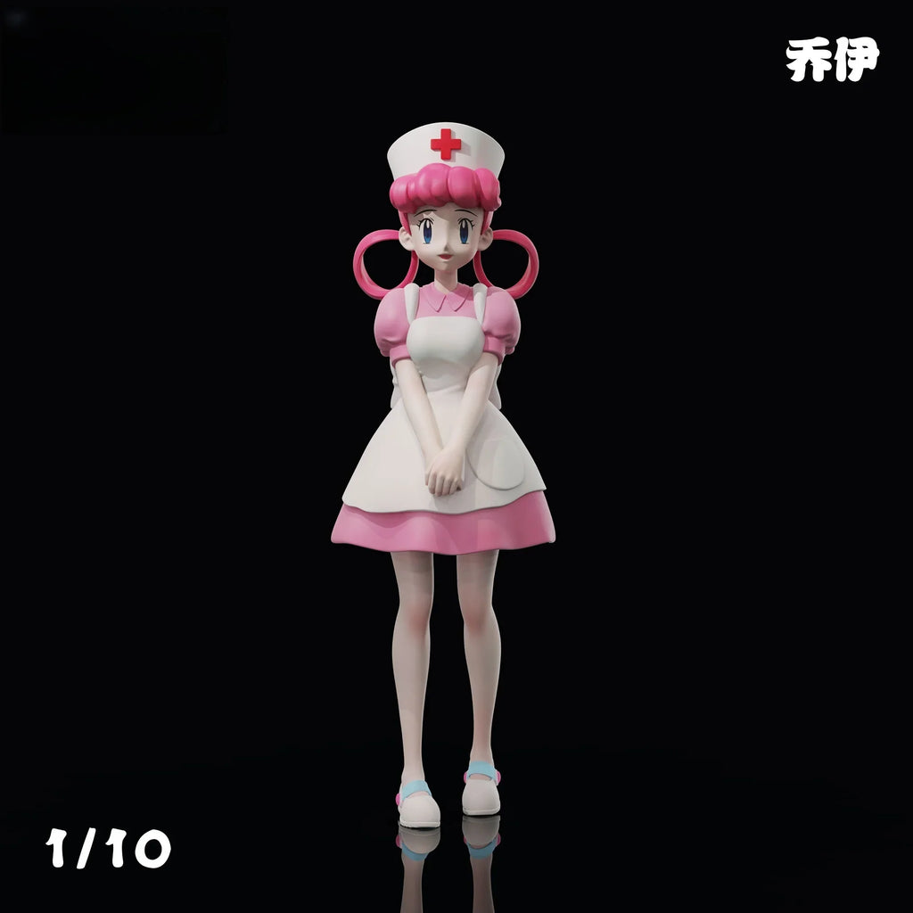 pokemon 1/10 3d Illustrated Handbook Completion Plan Series Team Chansey Nurse Joy Figures Resin Pu Figurine Decor Toy Gift