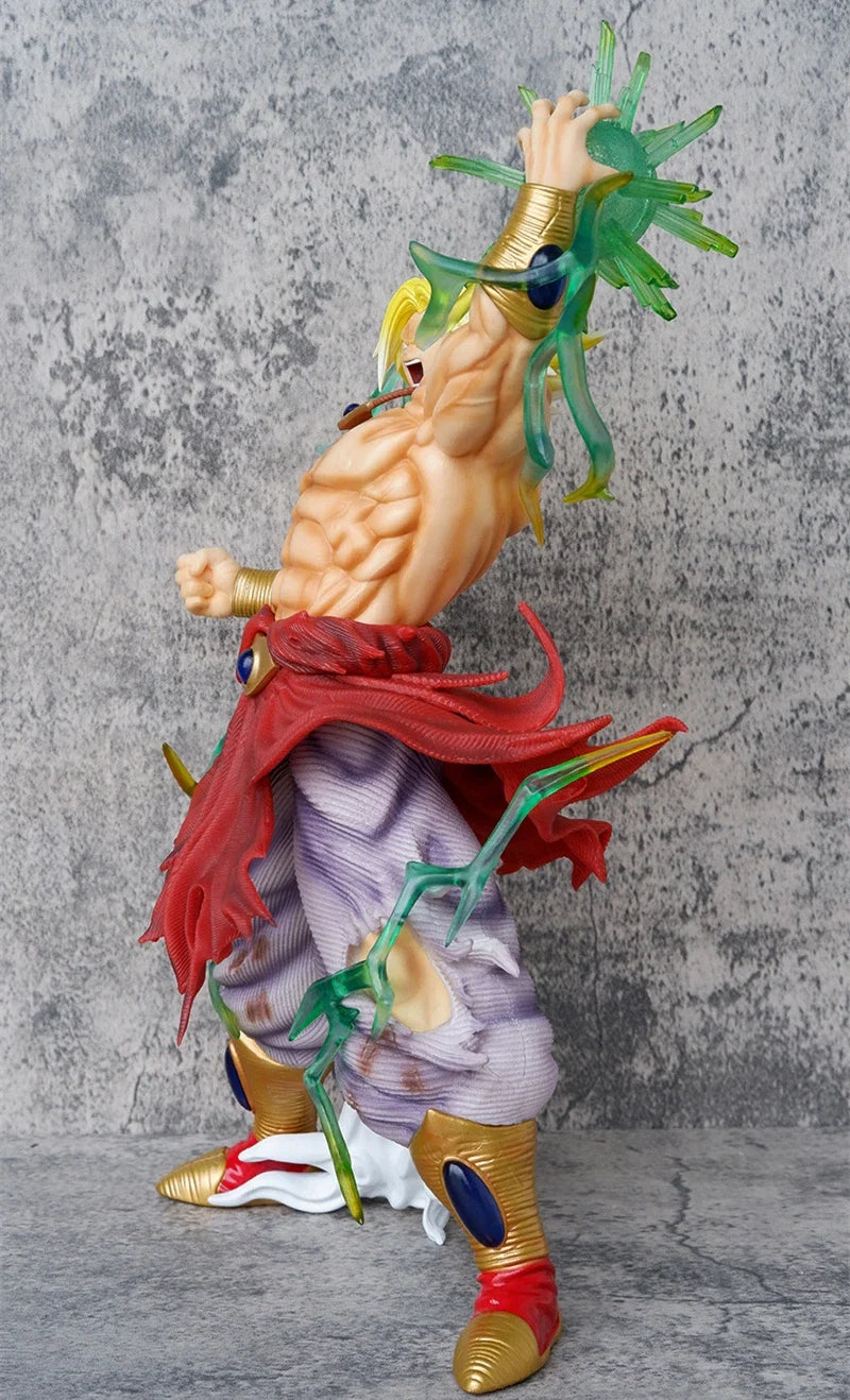 41cm Anime Dragon Ball Z Super Saiyan Broli PVC Action Figure Broly Battle Statue Collectible Ornament Model Kids Toys Doll Gift