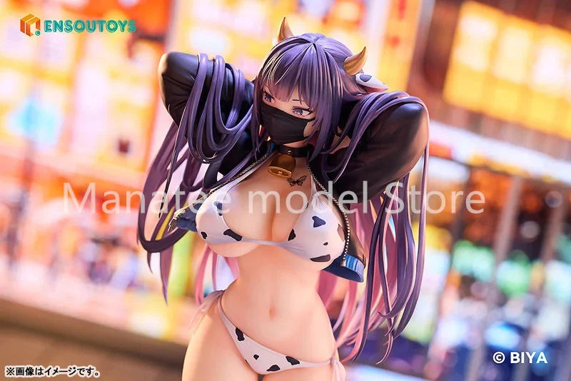 ENSOUTOYS Original BIYA Original Character Yuna: Cow Bikini Ver. 1/6 PVC Action Figure Anime Model Toys Collection Doll Gift