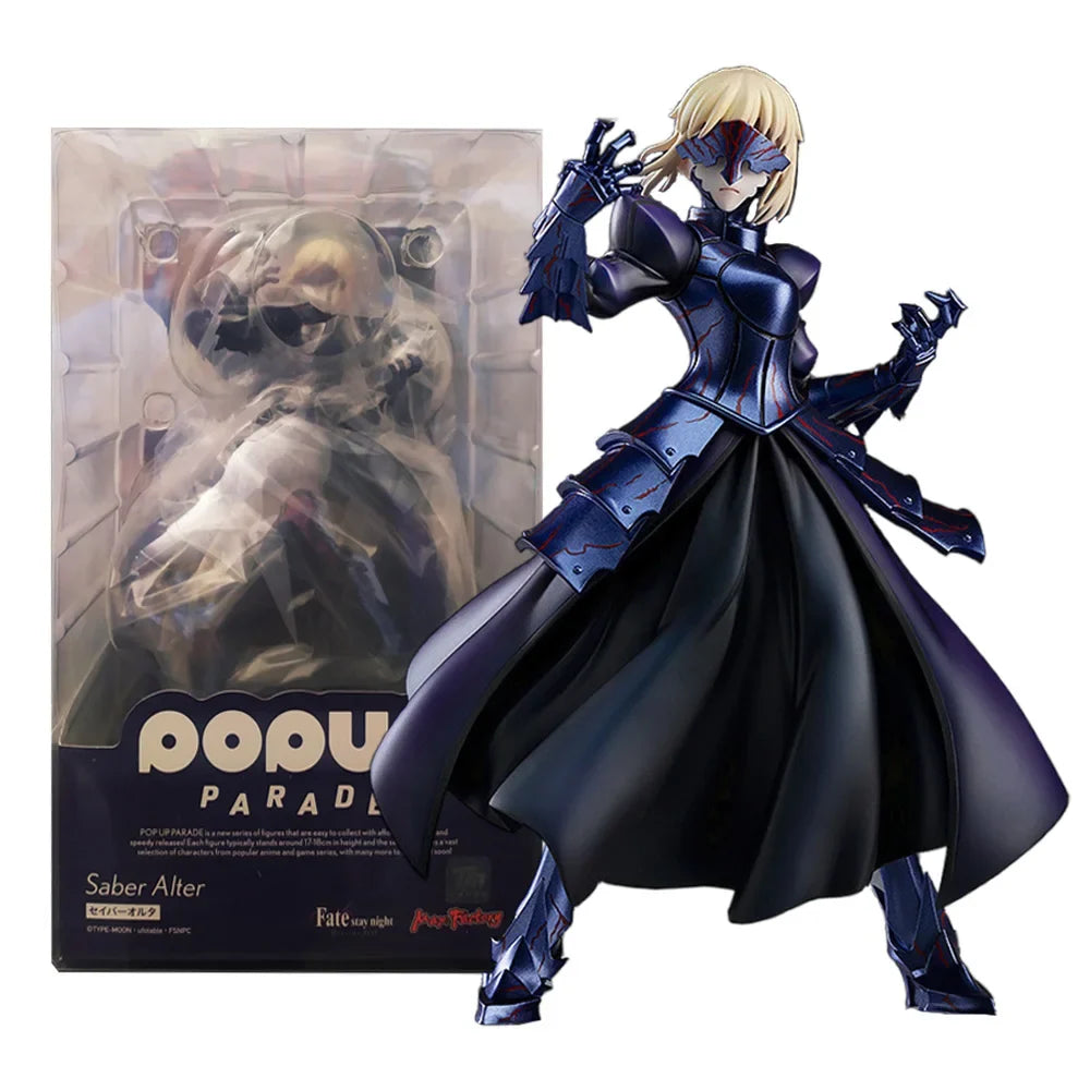 18CM Anime Gekijouban Fate/stay night Heaven's Feel Altria Pendragon Saber Alter Model Toy Gift Collection Action Figure PVC