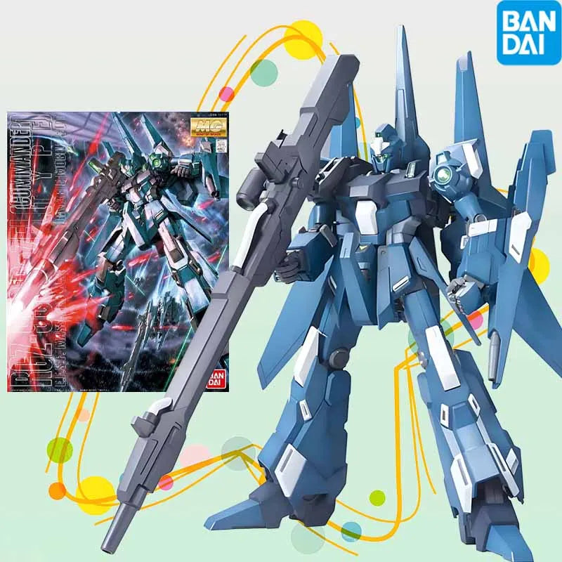 Bandai Officially Licensed GUNDAM MG 1/100 Series RGZ-95C ReZEL GUNDAM Anime Action Figure Assembly Model Toys