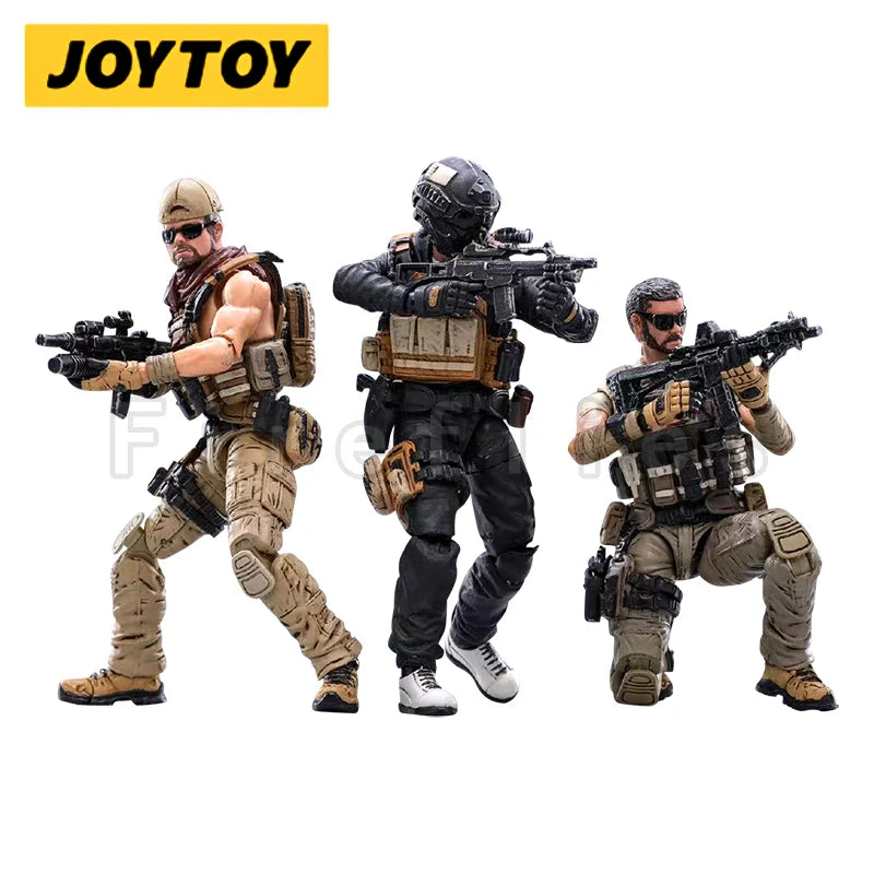 1/18 JOYTOY Actionfigur (3PCS/SET) Hardcore Söldner Trio Anime Sammlerstück Modell Spielzeug