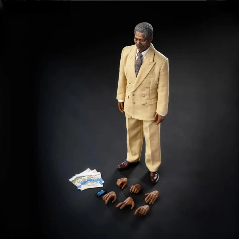 IN STOCK Giao Toys G003 The Dark Knight Rises CTO Lucius Fox Action Figure PVC Model Collection Toy Gift Decoration Ornaments