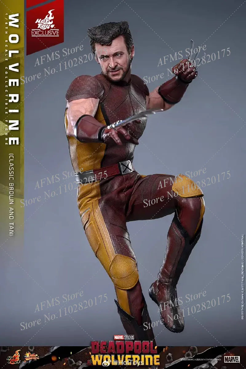 HOTTOYS MMS831 1/6 Scale Collectible Figure Deadpool Wolverine Classic Brown And Tan Warrior 12Inch Men Soldier Action Figure Mo