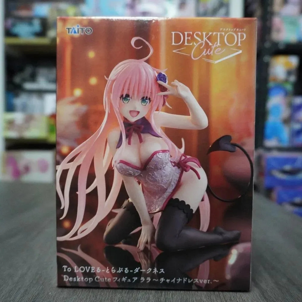 In Stock Taito Original Genuine To Love-Ru Darkness Desktop Cute Figure Lala Satalin Deviluke ChineseDress 13cm Model Toy Figure