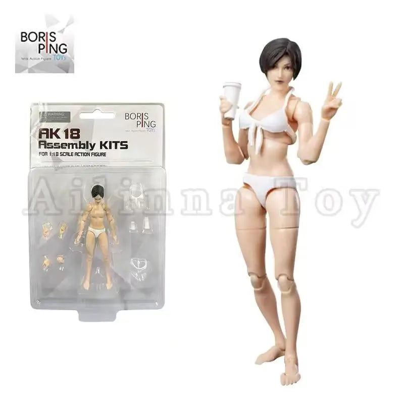 Boris Ping Toys AK18 Series 1/18 Action Figure Wave 2 Blank Female Body Anime Model