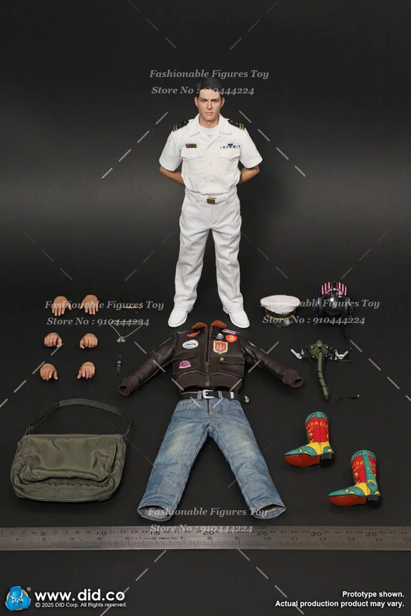 DID MA80181 1/6 Men Soldier Handsome Tom Cruise Pilot Instructor Captain Full Set 12" Action Figure Model Toys Collection