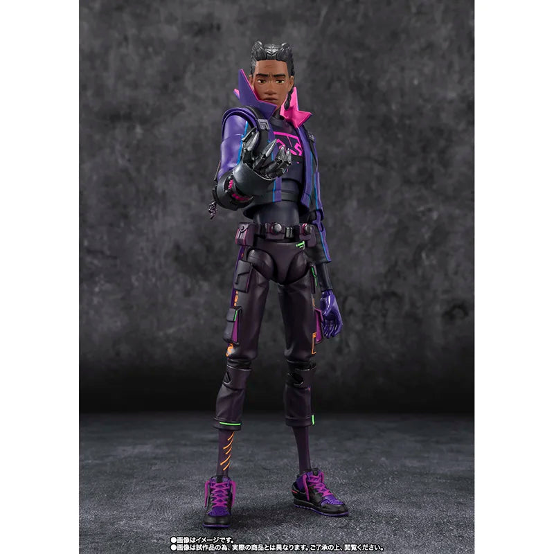 In Stock 100% Original Bandai S.H.Figuarts Shf Spiderman Miles G.Morales Spider Man Across the Spider Verse Anime Action Figures