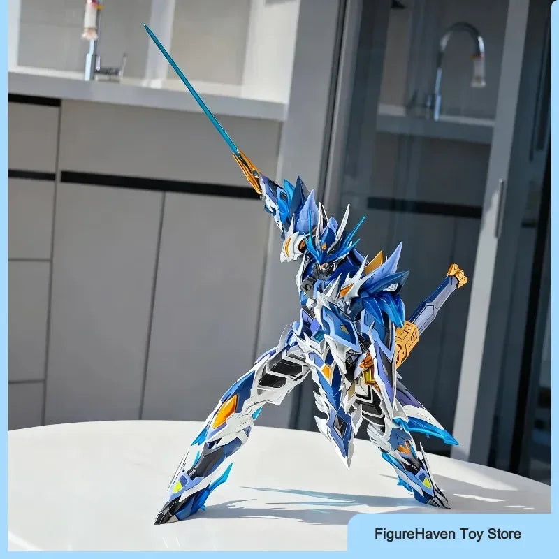 Legend Of Star General 1/10 Zhao Yun Action Figures With Mount Alloy Skeleton Mecha Toy Deco Collectible Assembly Model Kit Gift