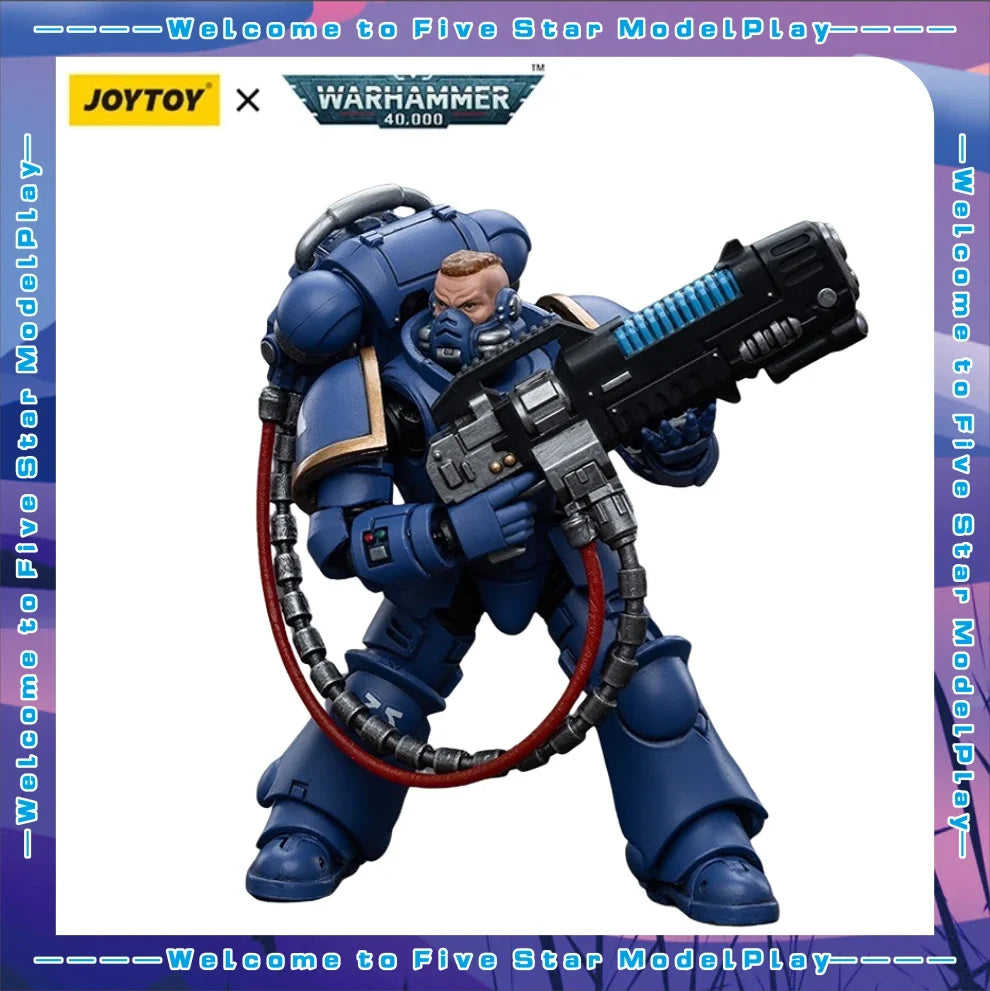 【FS】JOYTOY  Warhammer 40K  Scale 1/18 Action Figures Ultramarines Hellblasters Brother Paxor   Models Toys Gifts