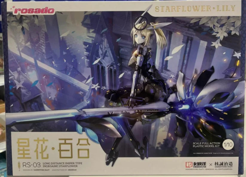 1/10 HEMOXIAN Rosado RS3 Full Action Plastikmodellbausatz Starflower Lily Anime-Sammelfigur Roboter-Mädchen FS