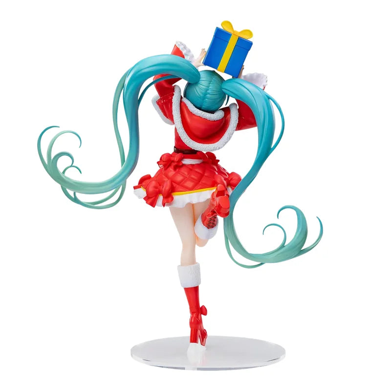 in stock Genuine SEGA VOCALOID Hatsune Miku 2024 Christmas Gift PVC Anime Figure Model Collector Figurine Toy Desktop ornament