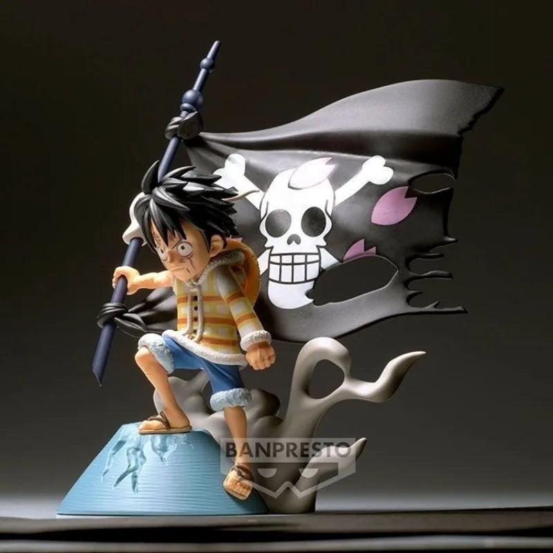 Anime Original Bandai ONE PIECE Monkey D. Luffy Anime Action Figures Collection Ornaments Figure Toys Birthday Gift 13cm