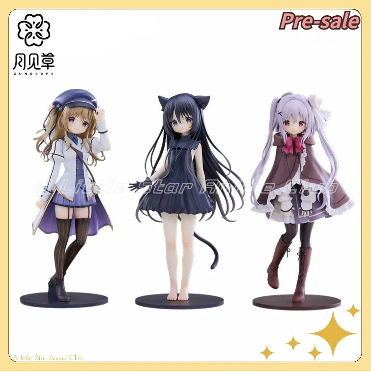 Original SUNDROPS Hoshizora Tetsudou To Shiro No Tabi Karuha/Noir/Neri 1/7 Collection Anime Figures Toys