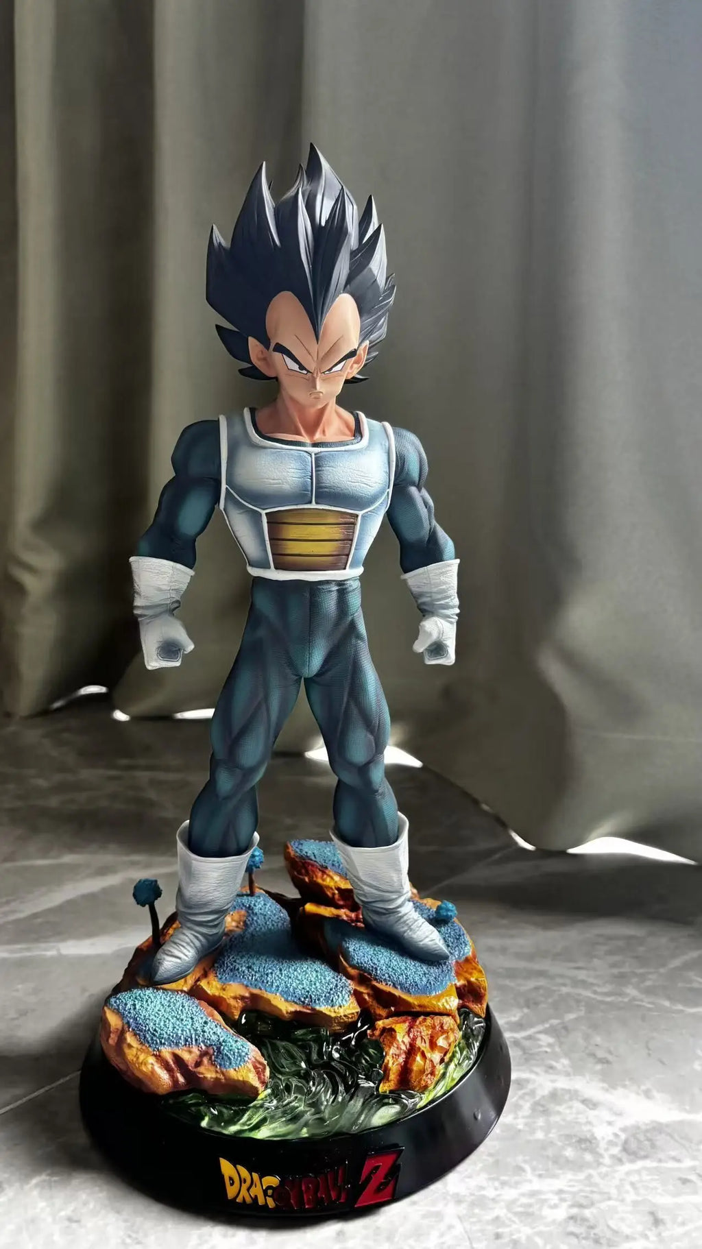 30cm Dragon Ball Anime Figure Vegeta IV Peripheral Resin Model Scene Statue Desktop Decorate Ornaments Kids Birthday Gifts Toy