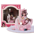 26CM Anime Asaki Figure Virtual Anchor Pig Princess Is the order a rabbit? Sitting Model Toy Gift Collection Action Figure PVC