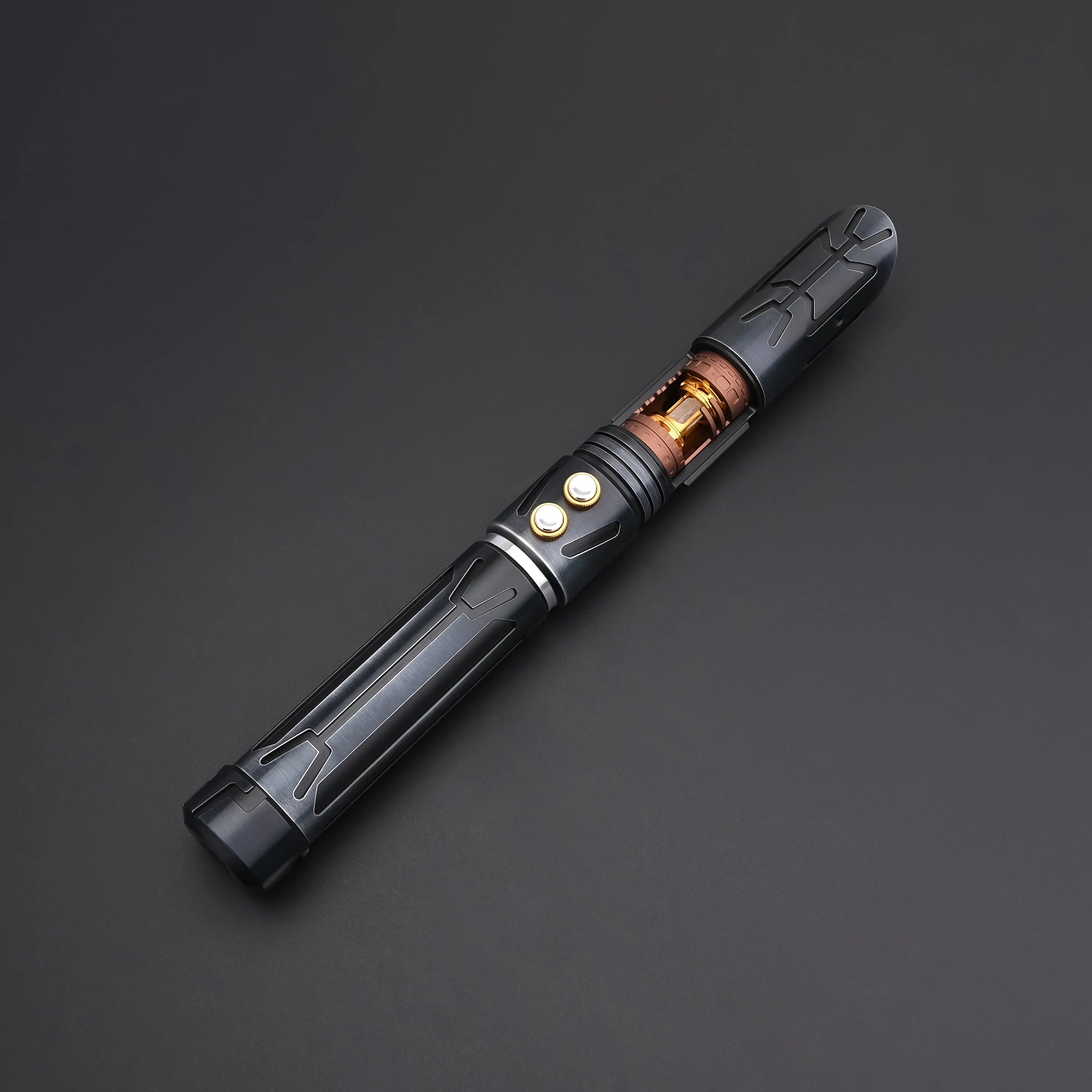 TXQSABER Lightsaber Dark Hunter Laser Sword Smooth Swing Blaster FOC Metal Hilt Heavy Dueling Lightsaber for Adult Cosplay Toys