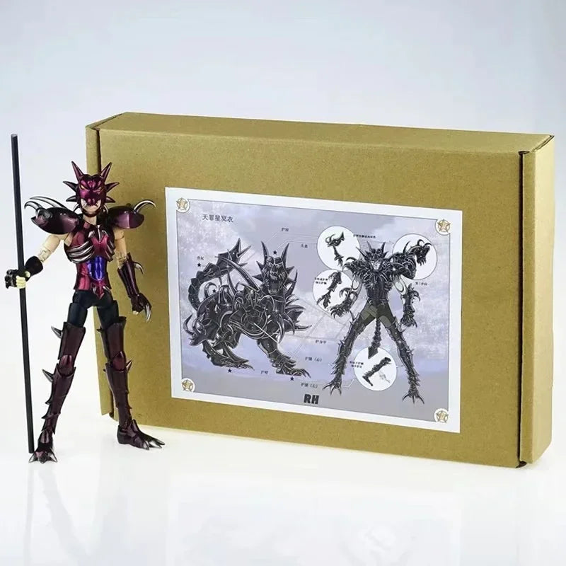 In Stock RH Saint Seiya Myth Cloth EXM Lycaon Phlegyas Hades Specters Knights of The Zodiac Anime Action Figure Toy Gift