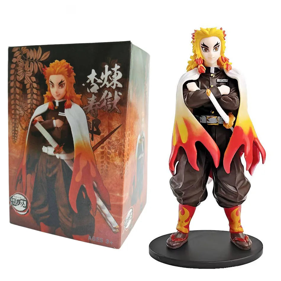 Anime 16CM Demon Slayer Kimetsu No Yaiba Figure Kamado Tanjirou Action Figure Agatsuma Zenitsu Nezuko Warrior PVC Model Toys AAA