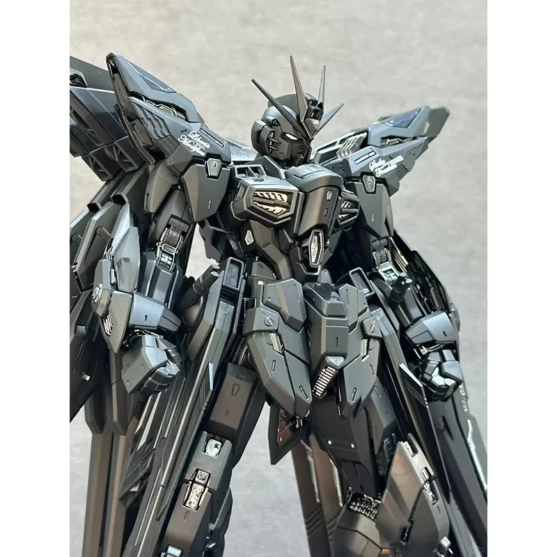 In Stock Pianxin Strike Freedom Mg 1/100 Mgex Action Figure Assembly Model Kit Midnight Coating Model Mecha Kids Gifts Toys