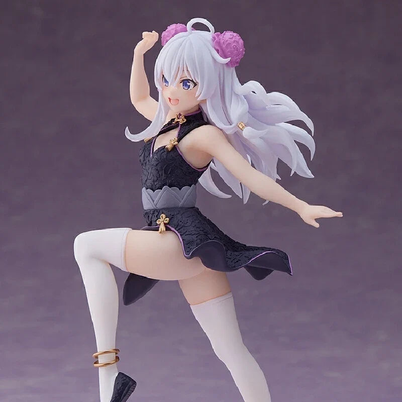 Wandering Witch: The Journey Of Elaina Cheongsam Elaina Ashen Witch Anime Figures Model Collect Ornament Toys Kawaii Doll Otaku