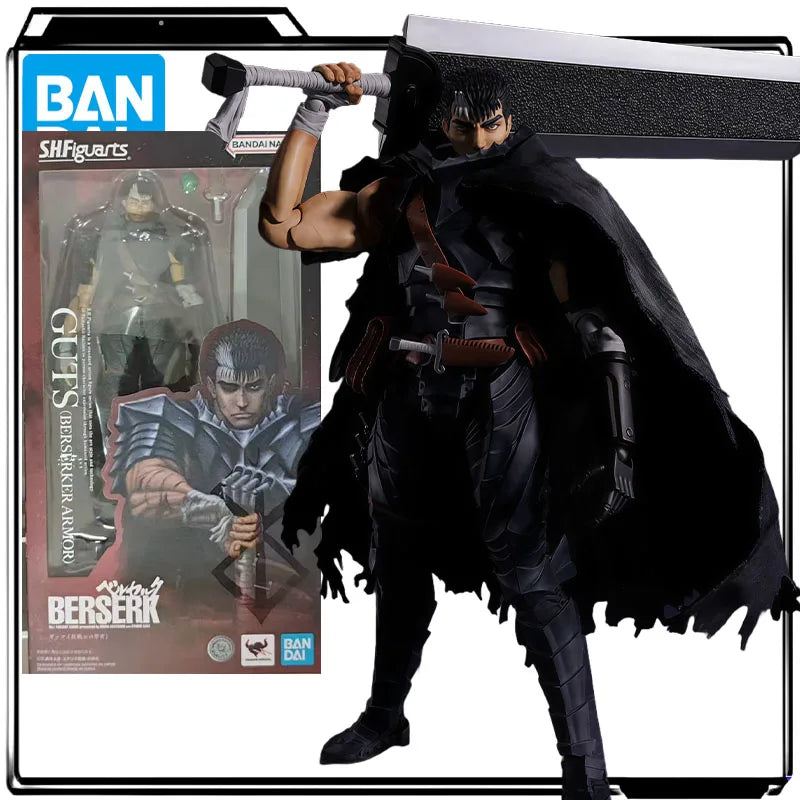 Bandai Genuine S.H.Figuarts Anime Figure Guts 160mm Action Figure Toy for Boys Kids Gift Collectible Model Ornaments