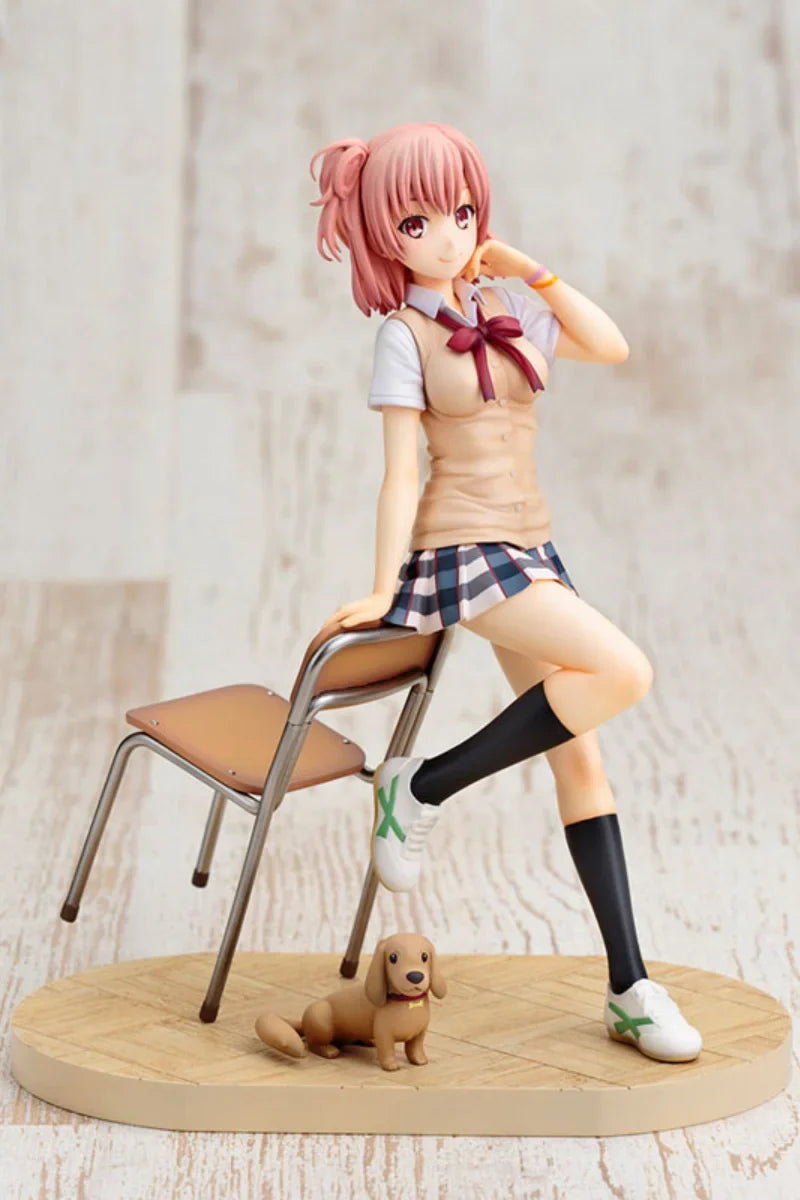 In stock Genuine My teen romantic comedy snafu Yuigahama Yui Chair VER.19CM PVC Action Anime Figure Model Toys Figure Doll Gift
