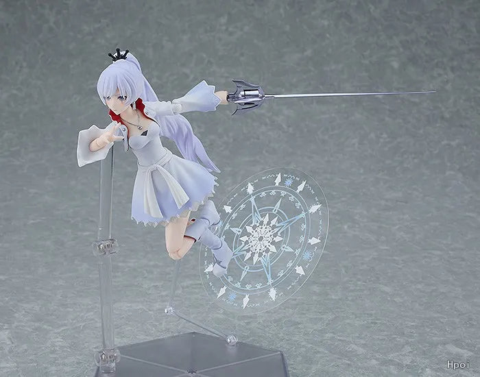 Original in Stock Max Factory Figma#599 RWBY Ice and Snow Empire Weiss Schnee Scale Figures Model Toys Gifts Collection
