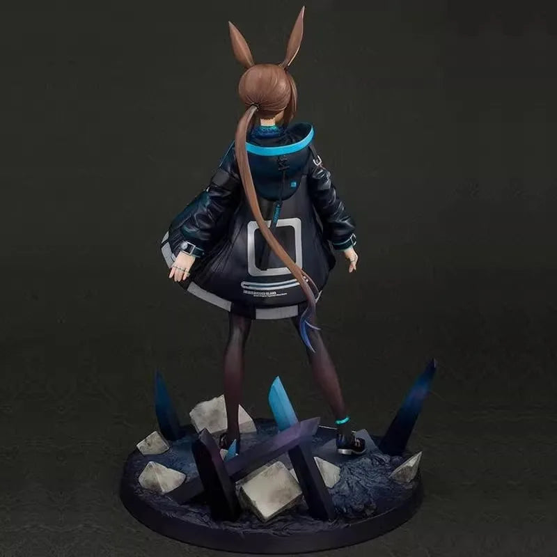 26cm Amiya Bunny Girl Figure Arknights Anime PVC Statue Collectible Model with Sword Desktop Decoration Game Art Toy Gift