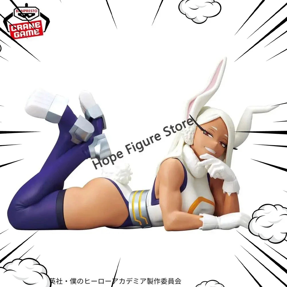 In Stock Original BANPRESTO GLITTER&GLAMOURS Mirko Figure Anime My Hero Academia Figure Model Genuine Toy