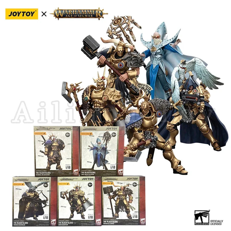 JOYTOY 1/18 Action Figure AGE OF SIGMAR Stormcast Eternals The Blacktalons Anime Collection Military Model