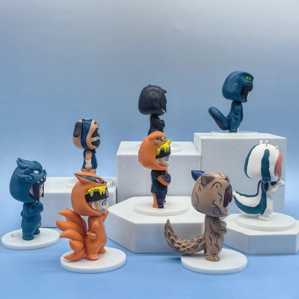 Japanese anime Naruto Jifeng series figure model Q version PVC anime desktop ornaments birthday gift collection model toys