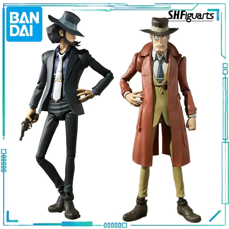 BANDAI Genuine S. H. Figuarts Series Lupin III Series Dimension Daijie and Qian Xingyi Movable Finished Product Model, Old Model